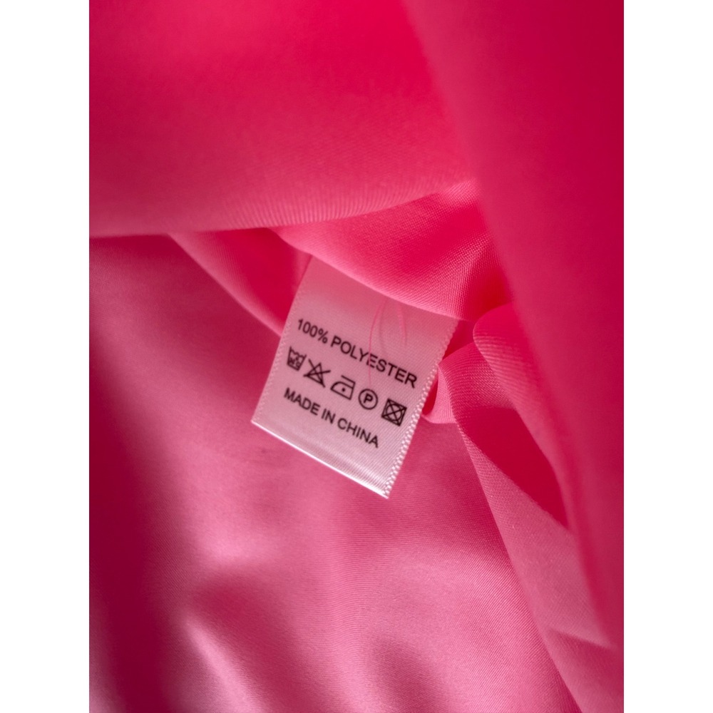 Jess Lea Women's Large Twila Quilted Tie Vest Pink Diamond Pattern Sleeveless - Picture 8 of 9